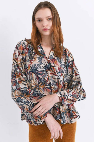 Ivy Blouse in Lanin Beige-Blouse-Chufy-Debs Boutique